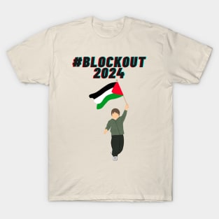 #blockout2024 Blockout Free Palestine All eyes on rafa T-Shirt